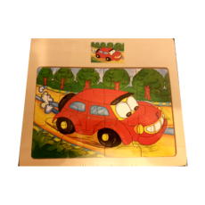 Marlin Kids 12 Piece Wooden Tray Puzzle (Car 2)